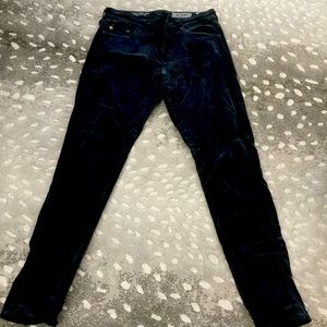 AG Farrah black corduroy